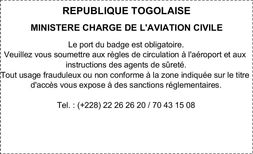 Demande de titres d’accès temporaire