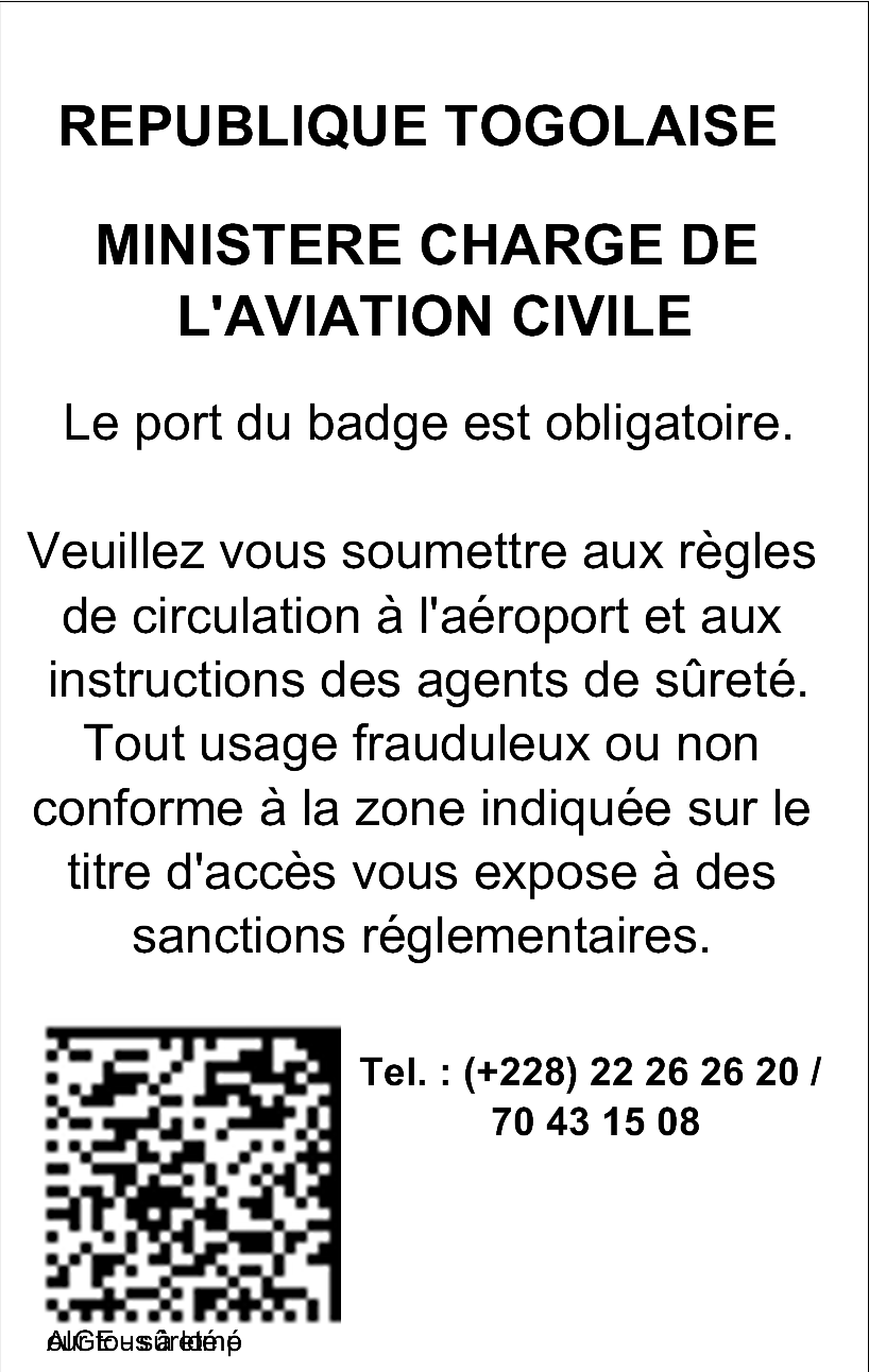 Demande de titres d’accès permanents
